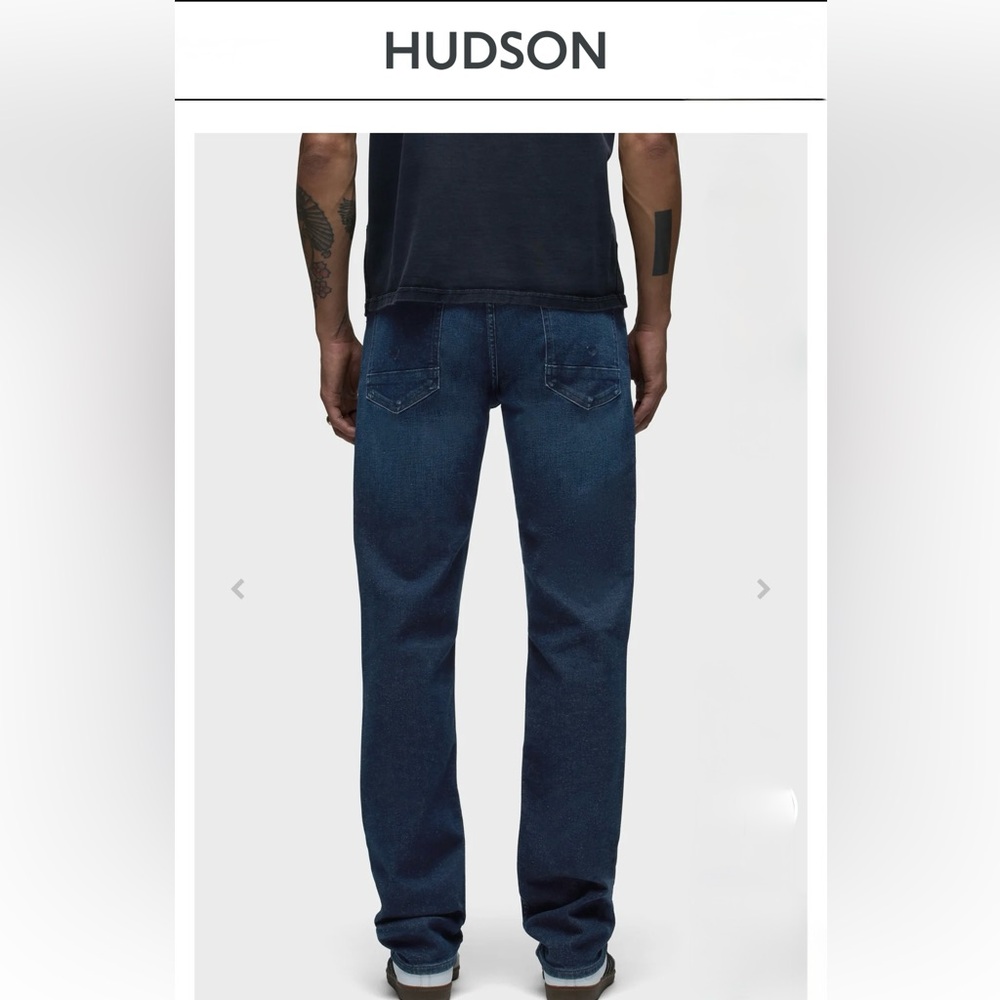 HUDSON Jeans Byron Straight Leg Jean Size 32 color Blue Mountain 
Retail 195$